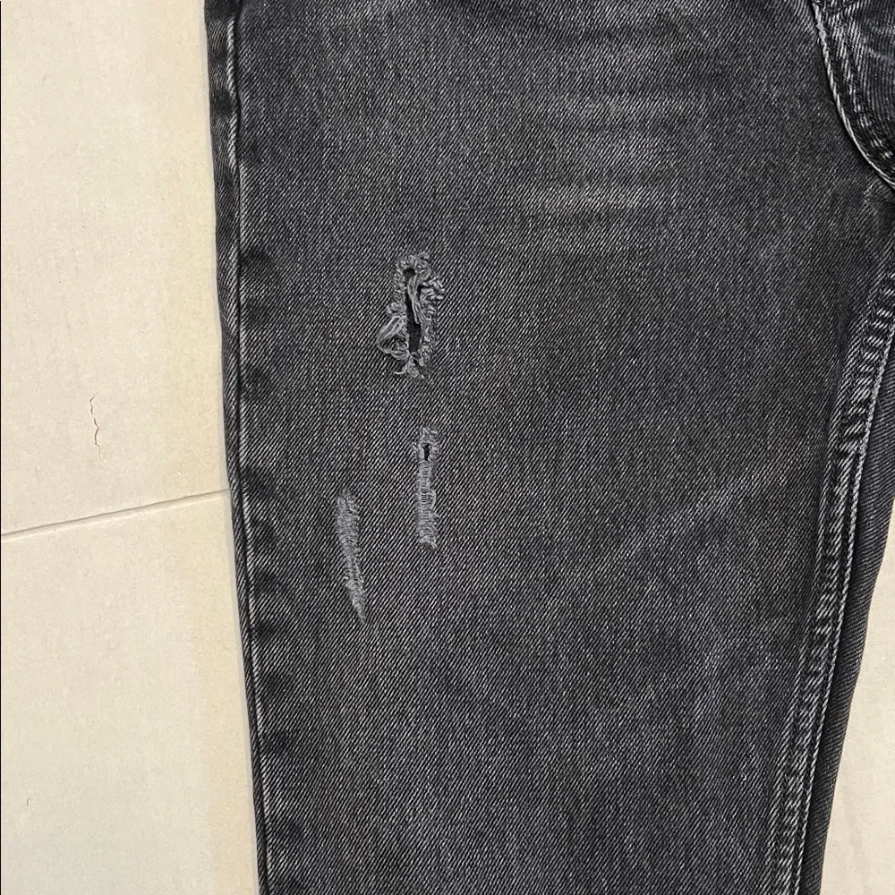 REFORMATION JULIA HIGH RISE CIGARETTE JEANS BLACK SIZE 28